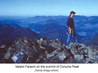 Valario on summit of Conuma Peak