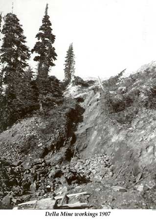Della Mine workings 1907