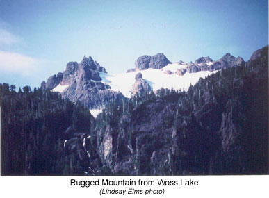 Rugged Mountain from Woss Lake