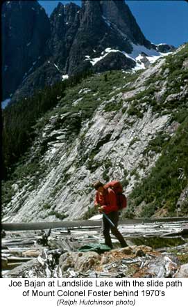 Joe Bajan at Landslide Lake