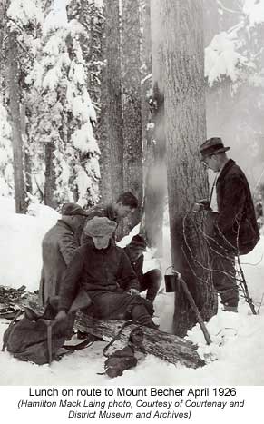 Lunch En Route to Mt. Becher 1926