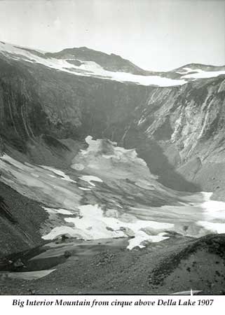 Big Interior Mountain from  cirque above Della Lake 1907