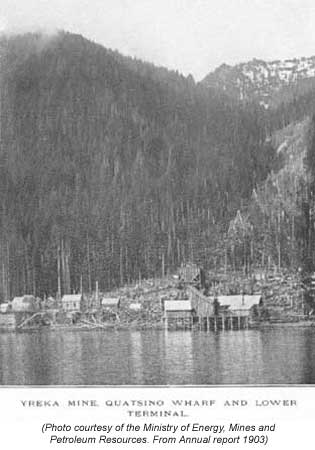 Yreka Mine, Quatsino Wharf and Lower Terminal