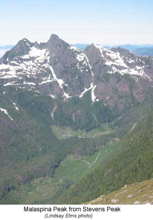 Malaspina Peak from Stevens Peak