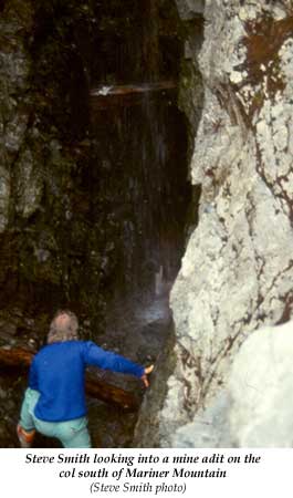 Mine adit on Mariner Mountain