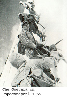 Che Guevara on Popocatepetl 1955